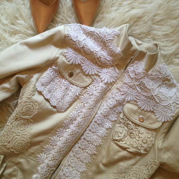 ❤ Jackets & Blazers -  Lace Biker Jacket ... Summer is Here HP