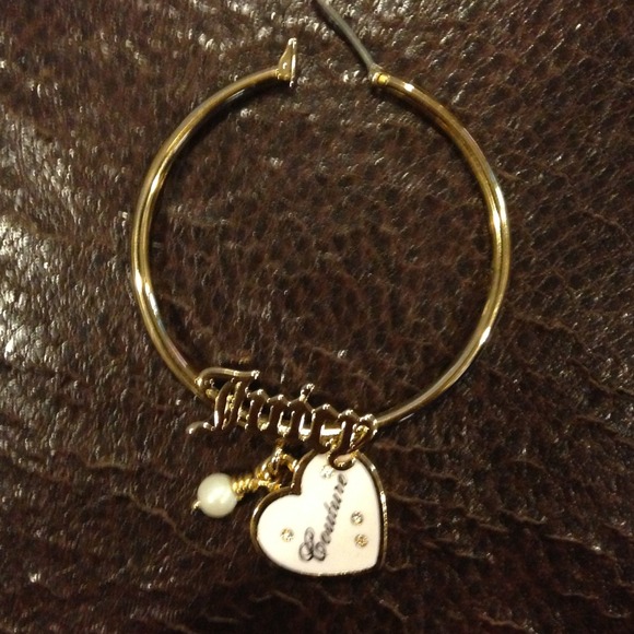 NWT Juicy Couture hoop earrings - Picture 2 of 3