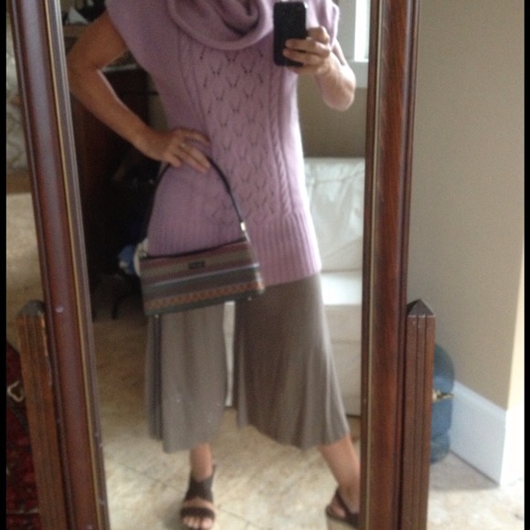 ✂PROCE CUT✂Angora short sleeve turtle neck sweater - Picture 2 of 4