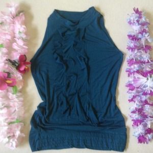 TEAL HALTERED TOP