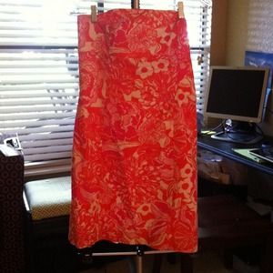 Lilly pulitzer strapless dress