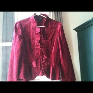Burgundy Blazer - White House/ Black Market