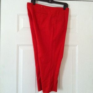 NOW REDUCED! Cropped Pants - Red