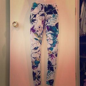 Floral leggings