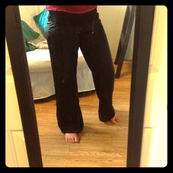 Silky slacks with slight sheen