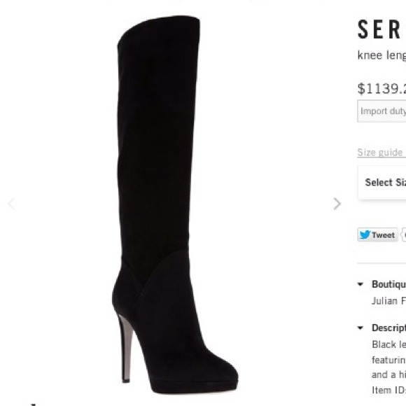 ⚡️sold⚡️Sergio Rossi knee length stiletto boot