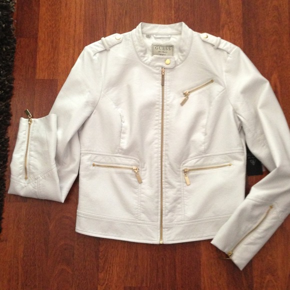 💯% Guess moto leather jacket - Picture 1 of 3