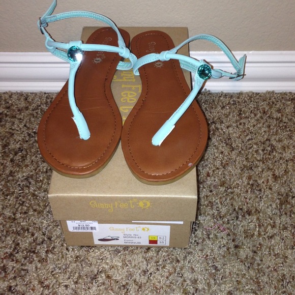 Sunny Feet Mint Thong Sandals