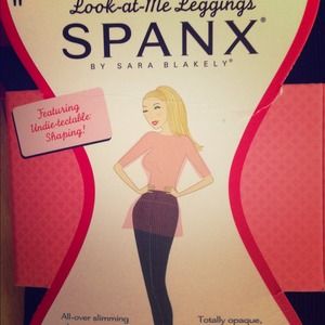 Spanx black textured leggings