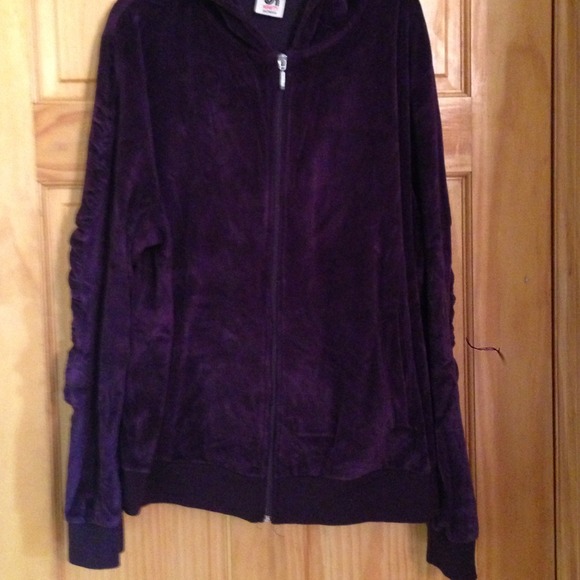 Fleece purple hoodie