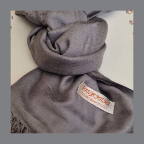 Gunmetal pashmina will scarf
