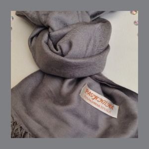 Gunmetal pashmina will scarf
