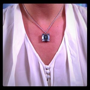 Chanel Transparent Logo Necklace