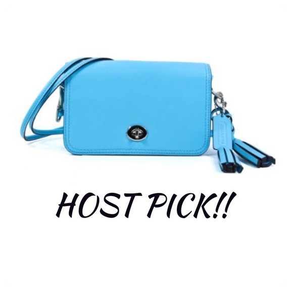 Coach Handbags - ⬇️Brand new robin blue coach penny legacy purse!