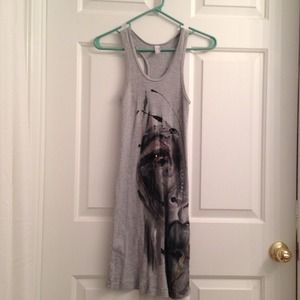 Hand painted tank dress