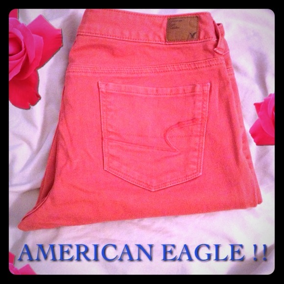 American Eagle Outfitters Denim - 💋 American Eagle Salmon Skinny's  💋