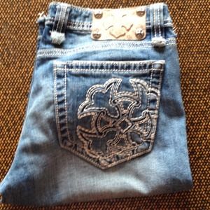 Miss Me Denim Bermuda Shorts