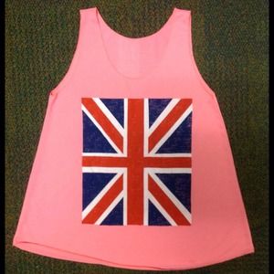 Neon Colored British Flag Tanks (excluding shorts)