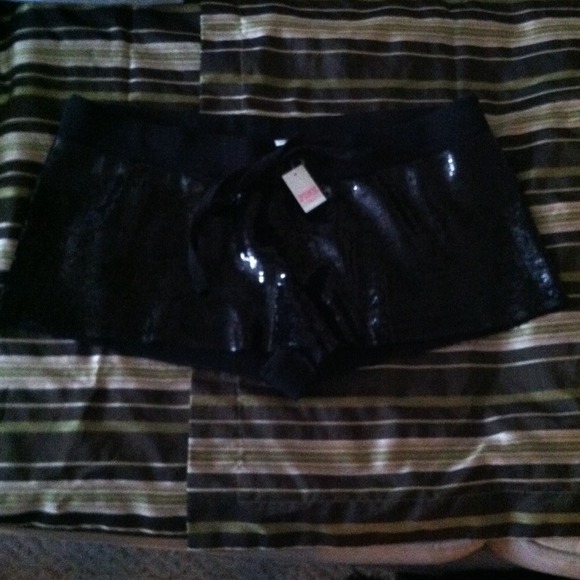 SOLD Brand New Black Sequined VS Shorts