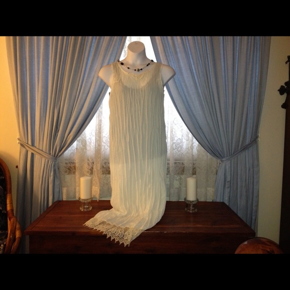 Vintage 90's, Lacey slips, black and Ivory.