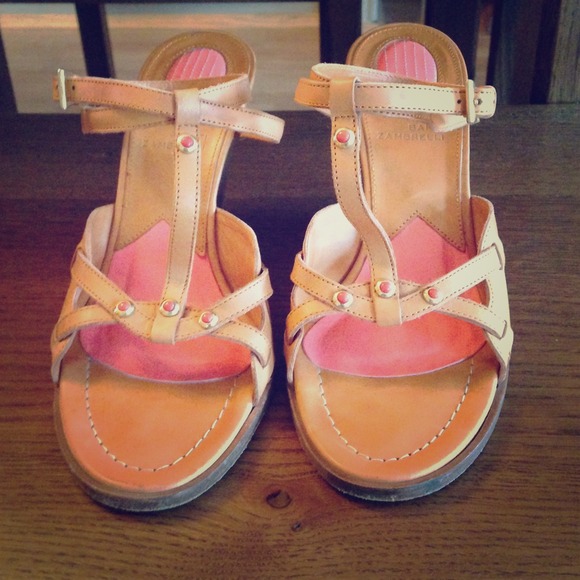Banfi Zambrelli Ankle Strap Wedge Sandal