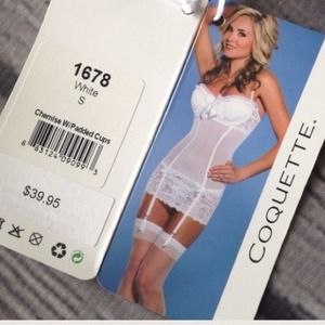 White chemise, small with bow.