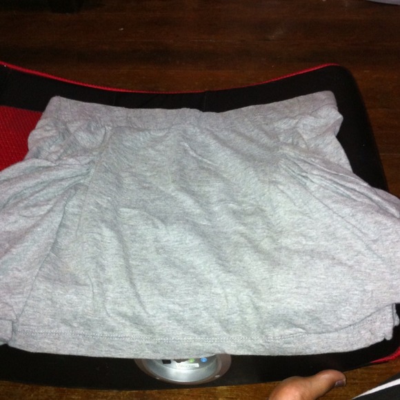 Gray mini skirt