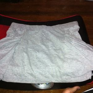 Gray mini skirt