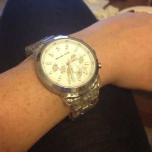 Michael Kors Clear Strap watch