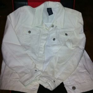 White jean jacket. With tags