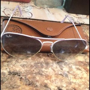 Ray Bans, broken nose piece