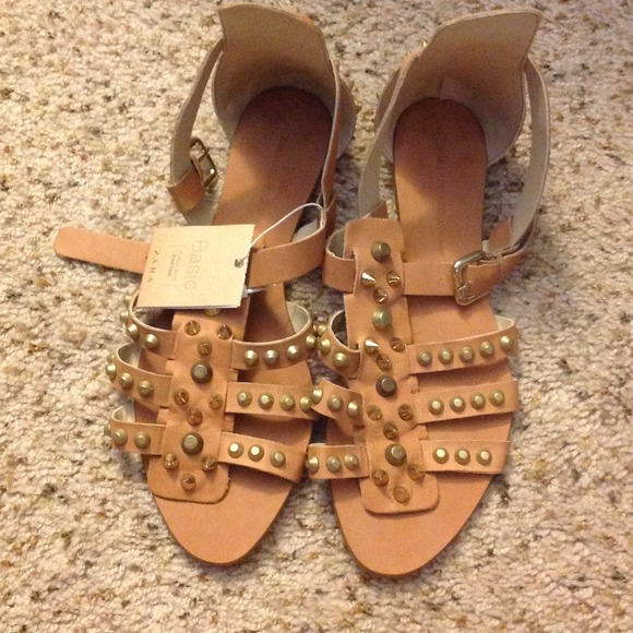 Zara Shoes - Zara Studded gladiator sandals