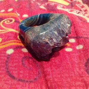 SOLD Free People druzy blue ring