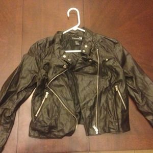 Forever 21 faux leather biker jacket