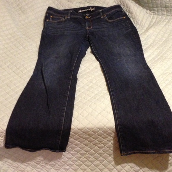 BUNDLE  AE Slim Boot Jeans and AE dark artist jean