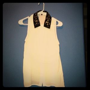 Vintage collared tank top.
