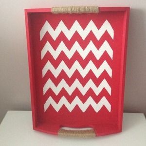 Red ChevronTray and Cat Ears... Bundle