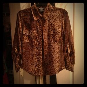 Wet Seal leopard shirt