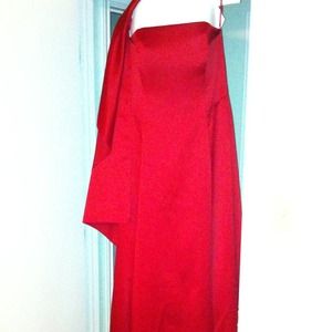 Michelangelo red evening gown