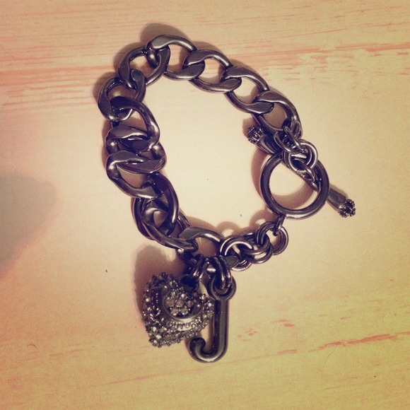 🚫SOLD🚫 Charcoal Juicy Couture Charm Bracelet