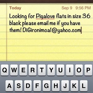 Pigalove flats black 36