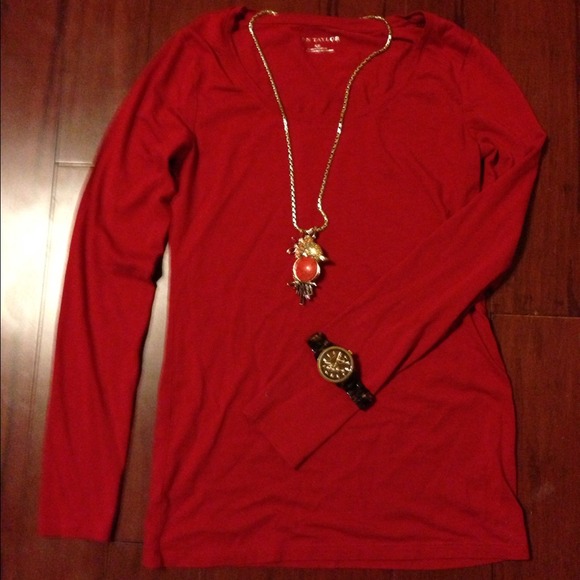 Ann Taylor basic long sleeve tee.