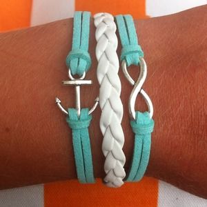 anchor infinity bracelet