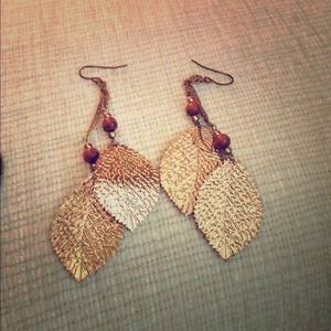 Great Anthro Rustic Earrings! Lightweight & Fancy