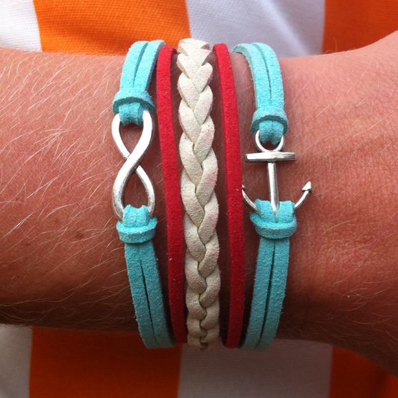 anchor infinity bracelet