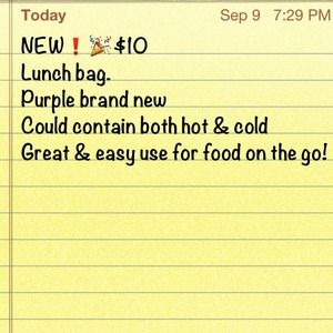 🎉Purple lunch bag❗🎉