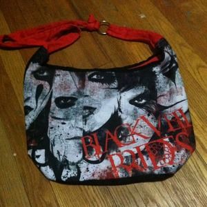 Black veil brides hobo bag