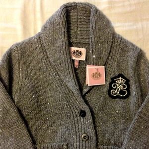 Girl's Size 6/7 Juicy Couture Sequined Cardigan