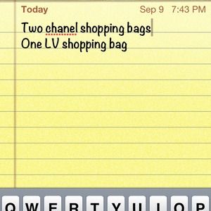 Bundled three shopping bags