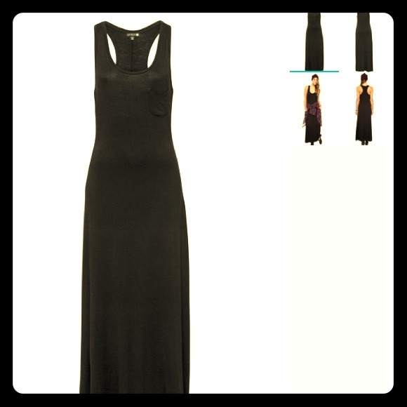 Racerback maxi dress - grey